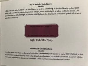light indicator strip